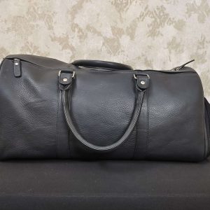 Classic Elegance Leather Duffle Bag