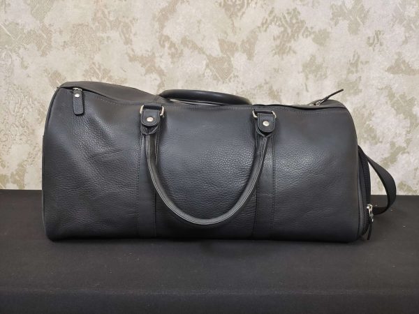 Classic Elegance Leather Duffle Bag